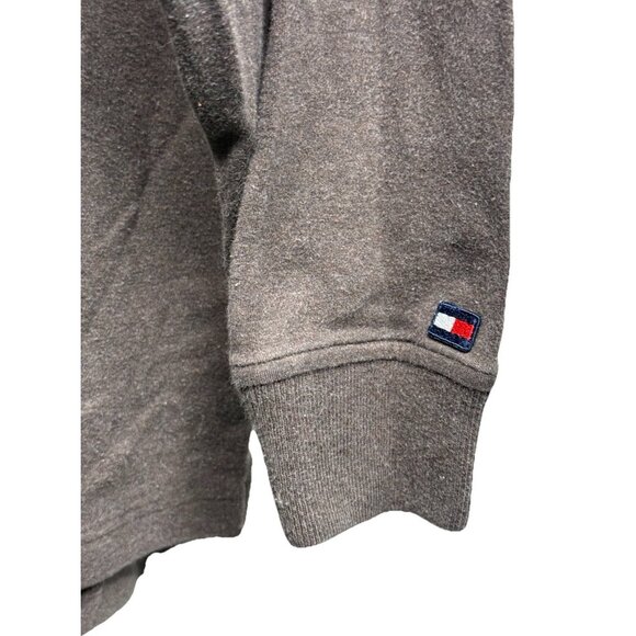 Tommy Hilfiger Golf Men's Large Brown Mock Neck Long Sleeve Pullover Sweatshirt - Picture 3 of 4